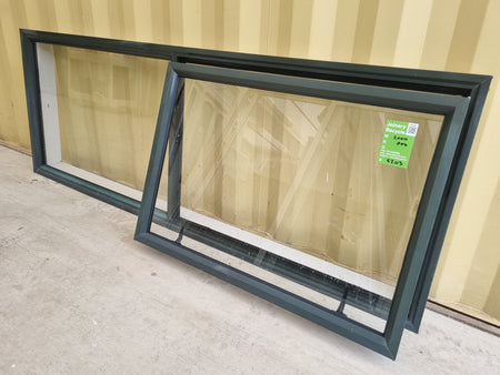Aluminium Window Green 2000 W  x  700 H [#5203 SF] Joinery Recycle