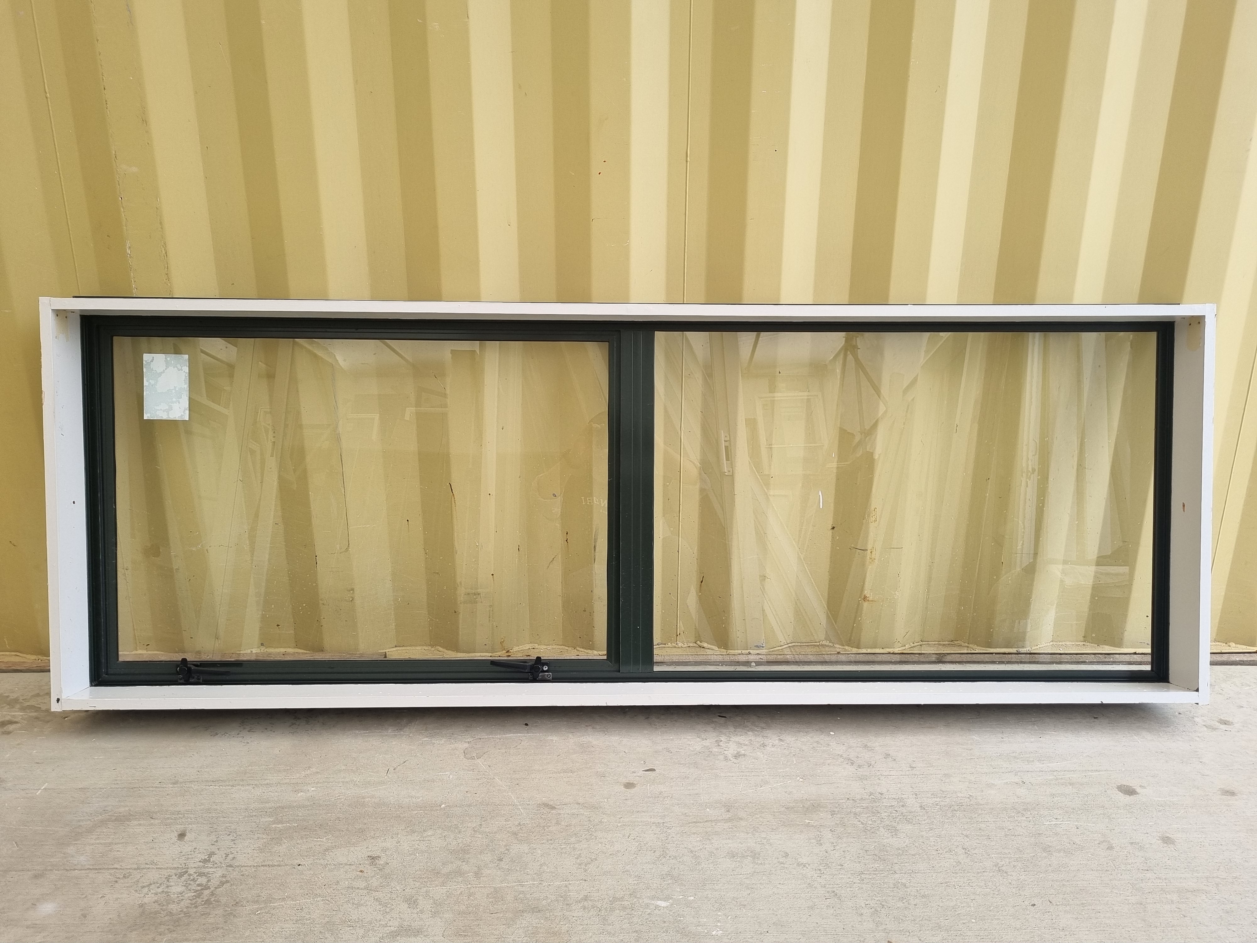 Aluminium Window Green 2000 W  x  700 H [#5203 SF] Joinery Recycle