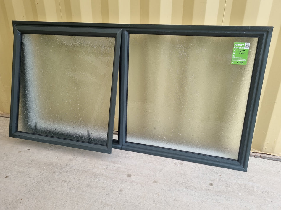 Aluminium Window Green  1600 W  x  800 H [#5205 SF] Joinery Recycle