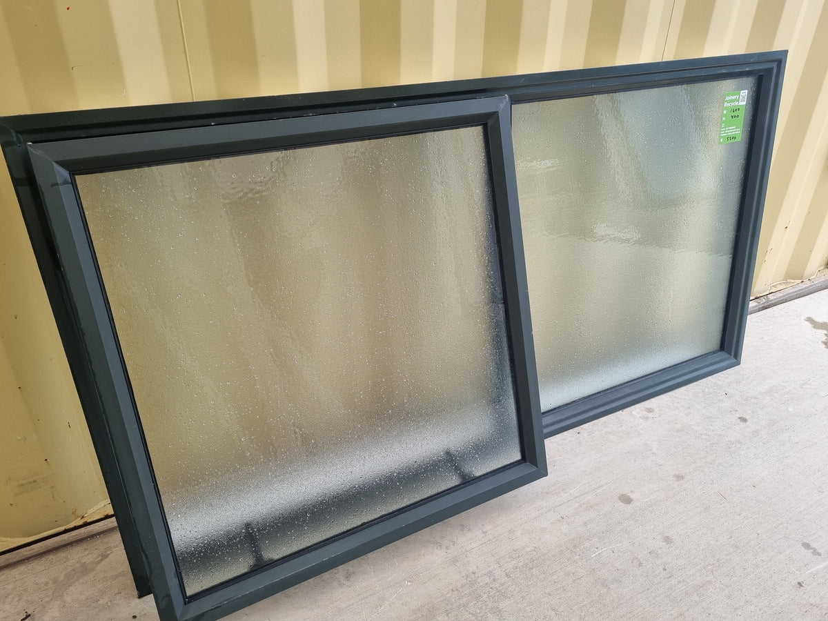 Aluminium Window Green  1600 W  x  800 H [#5205 SF] Joinery Recycle
