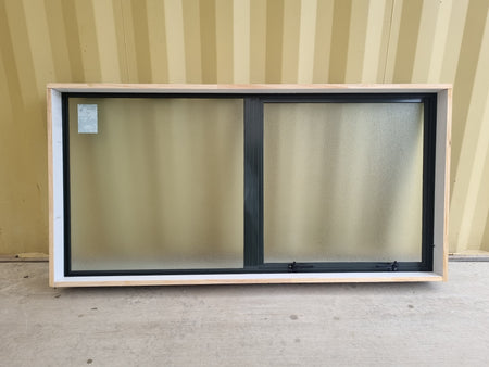 Aluminium Window Green  1600 W  x  800 H [#5205 SF] Joinery Recycle