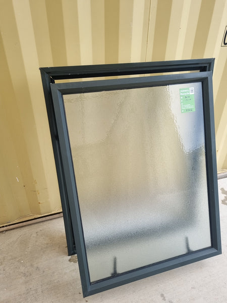 Aluminium Window Green 810 W  x 1010 H [#5206] Joinery Recycle