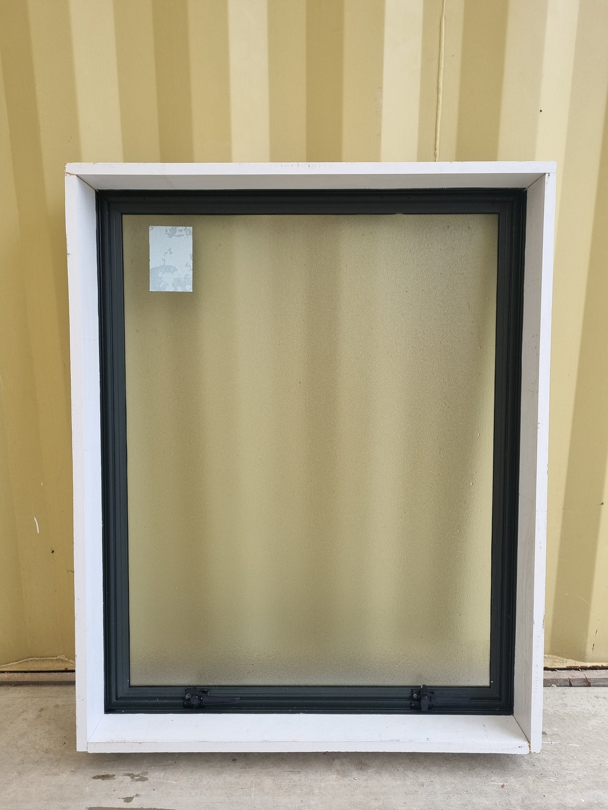 Aluminium Window Green 810 W  x 1010 H [#5206] Joinery Recycle