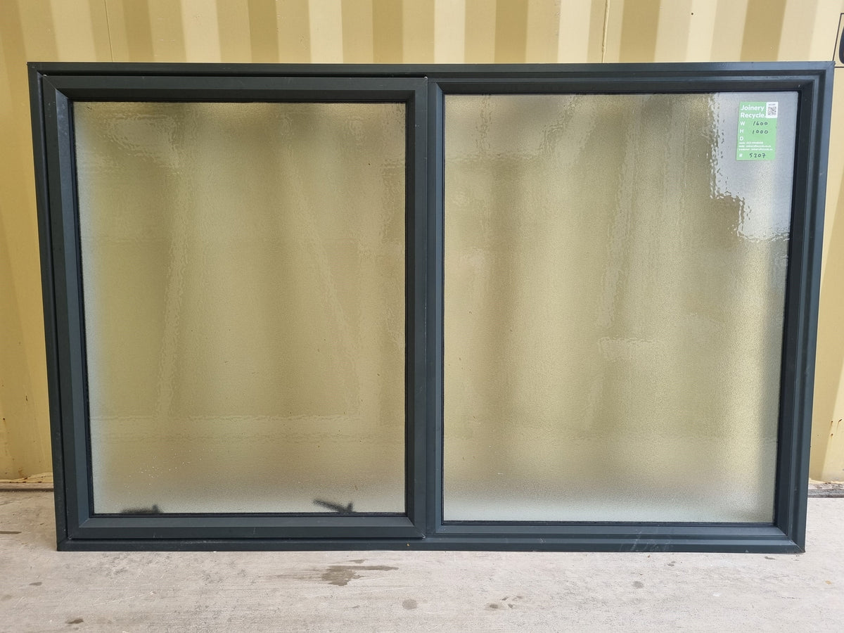 Aluminium Window Green 1600 W  x  1000 H [#5207] Joinery Recycle