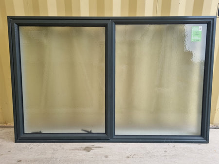 Aluminium Window Green 1600 W  x  1000 H [#5207] Joinery Recycle