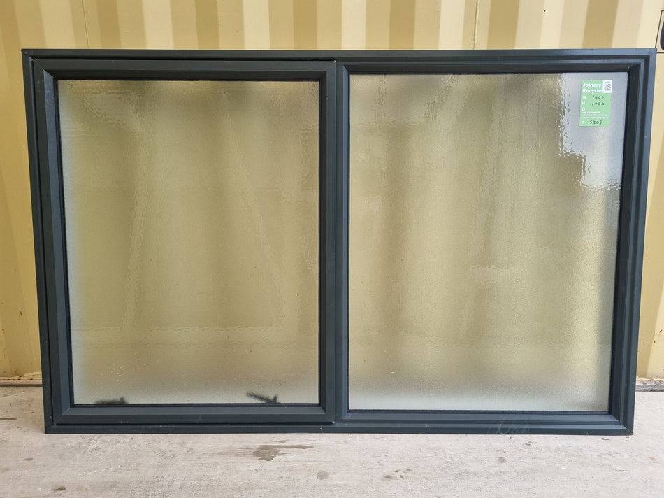 Aluminium Window Green 1600 W  x  1000 H [#5207] Joinery Recycle
