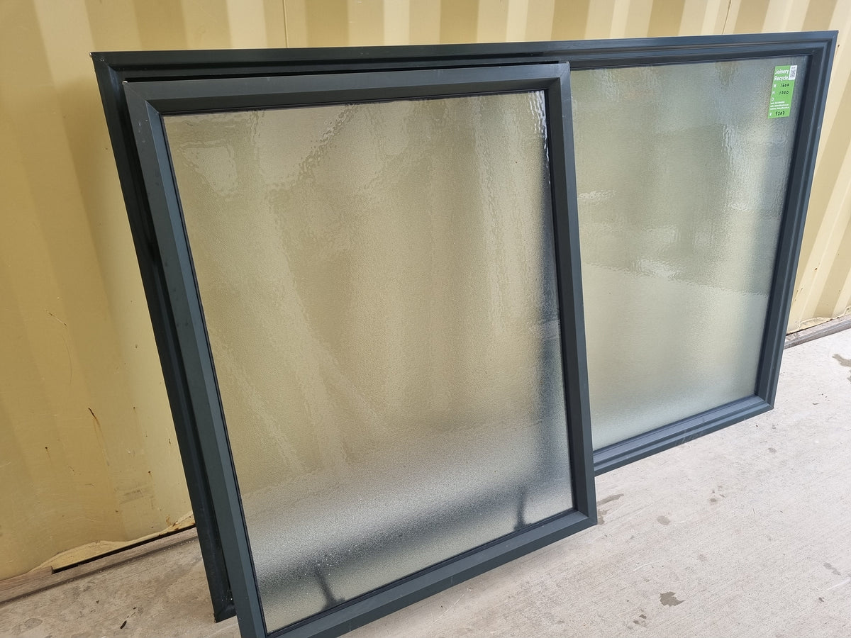 Aluminium Window Green 1600 W  x  1000 H [#5207] Joinery Recycle