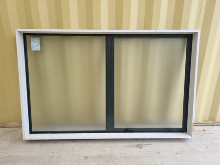 Aluminium Window Green 1600 W  x  1000 H [#5207] Joinery Recycle
