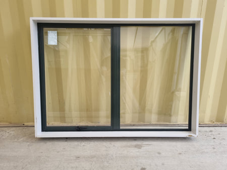 interior side Aluminium Window Green  1400 W  x 1000 H [#5208  SF]