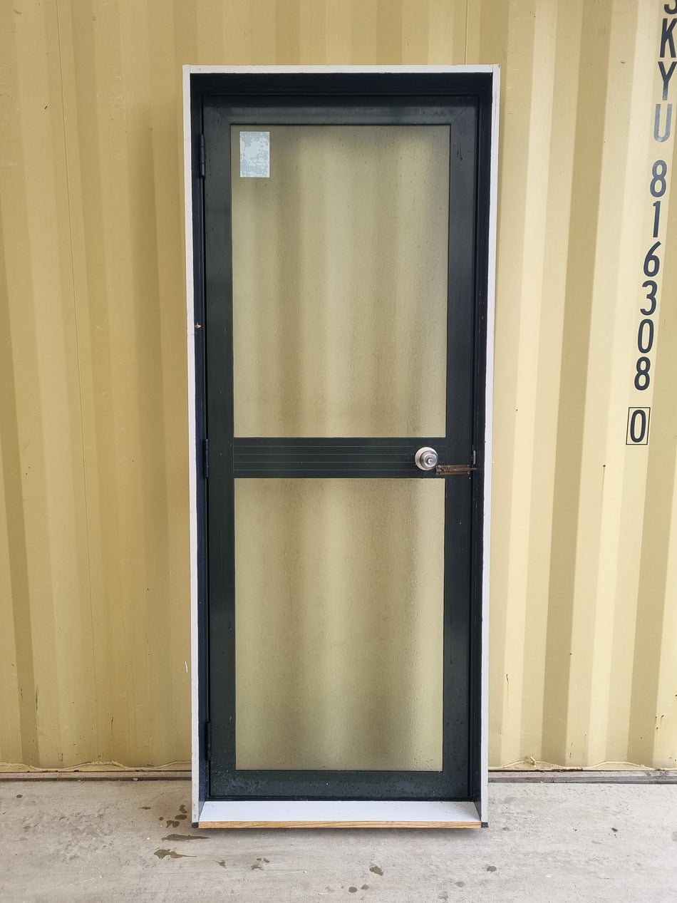Interior side Aluminium & Glass Single Door 800 W x 2000 H  [#5210  SF]