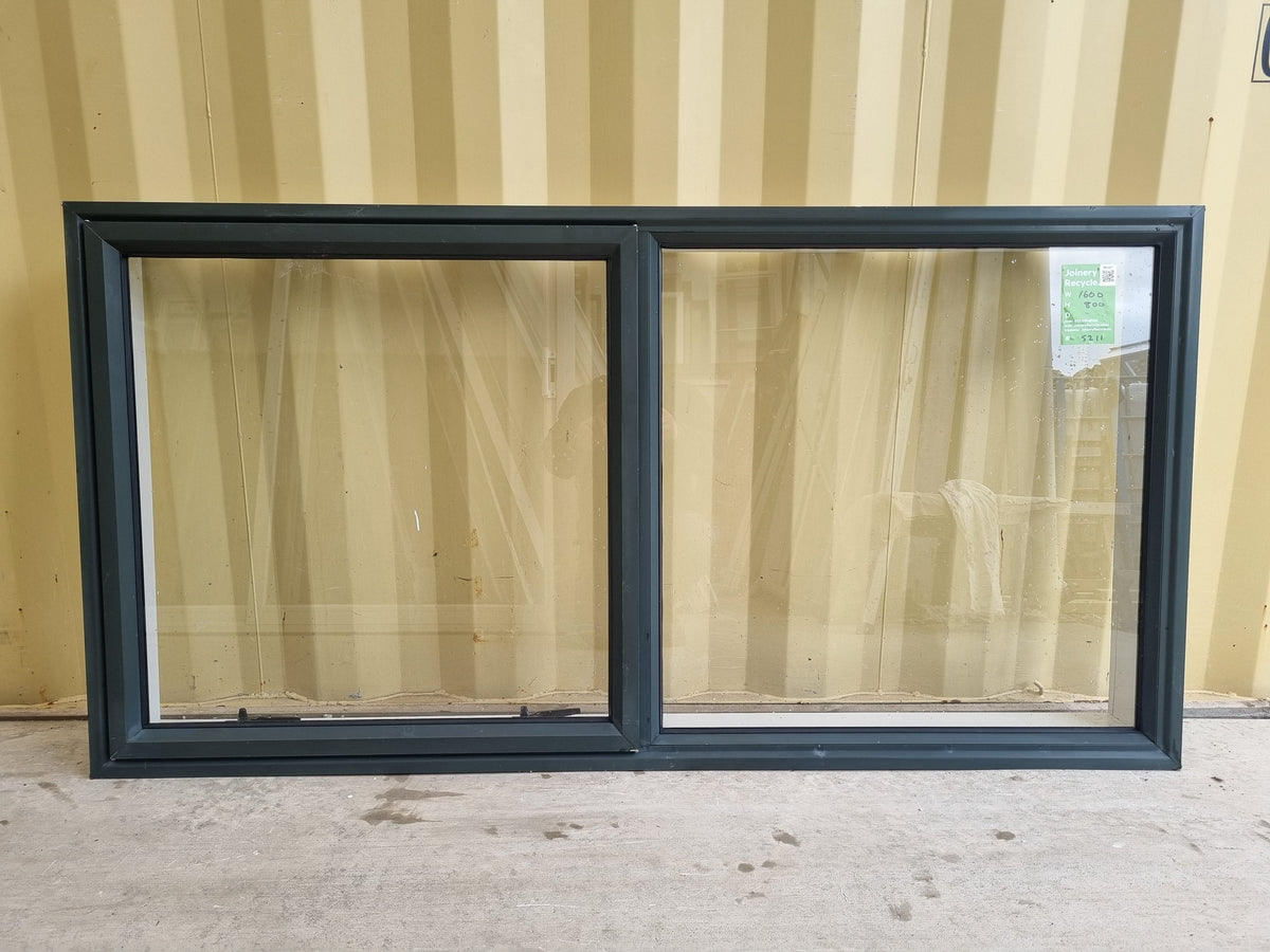 Exterior view - Aluminium Window Green 1600 W  x  800 H [#5211 SF] Joinery Recycle