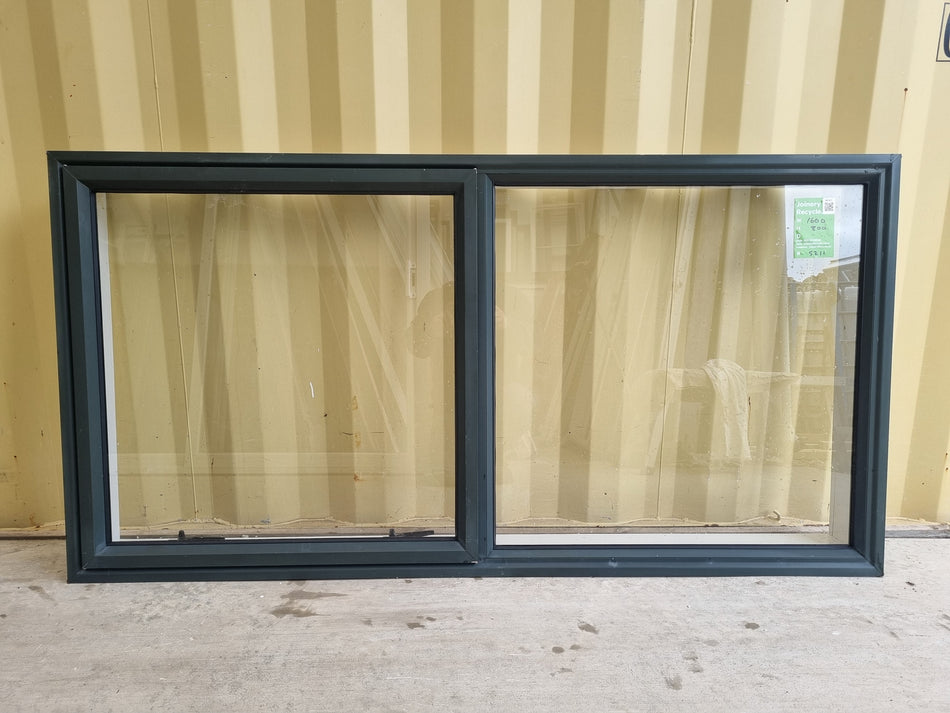 Exterior view - Aluminium Window Green 1600 W  x  800 H [#5211 SF] Joinery Recycle