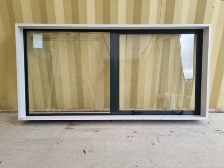 Interior view - Aluminium Window Green 1600 W  x  800 H [#5211 SF] Joinery Recycle