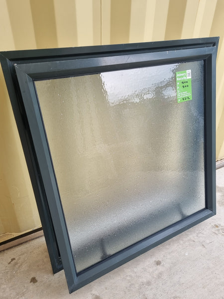 Aluminium Window Green 800 W  x 800 H [#5212 SF] Joinery Recycle