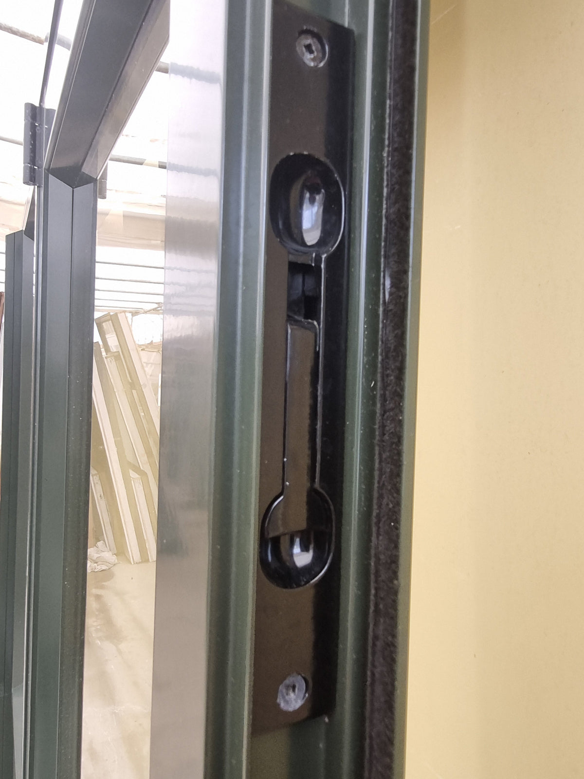 Door bolt - Aluminium French Door with Side Light 2800 W x 2000 H [#5213 SF] Joinery Recycle