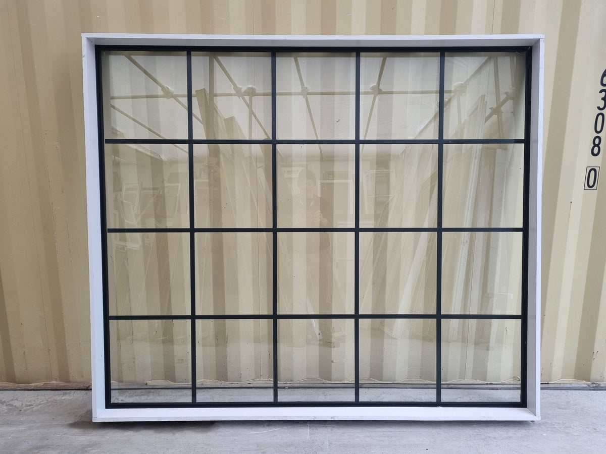 COLONIAL Aluminium Window Green 1700 W  x 2000 H (2000 W x 1700 H) [#5214 SF] Interior side - Joinery Recycle
