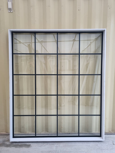 COLONIAL Aluminium Window Green 1700 W  x 2000 H (2000 W x 1700 H) [#5214 SF] interior view - Joinery Recycle