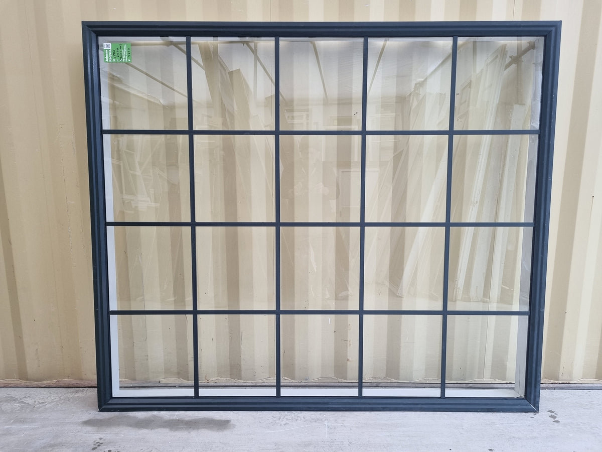COLONIAL Aluminium Window Green 1700 W  x 2000 H (2000 W x 1700 H) [#5214 SF] Exterior side - Joinery Recycle
