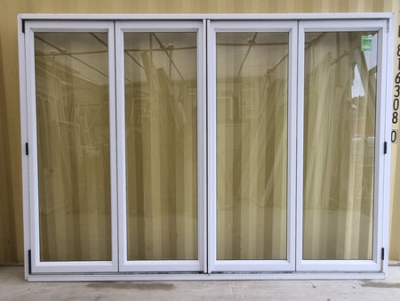 Aluminium Bifold Door White 2800 W x 2000 H [#5215 SF] Joinery Recycle