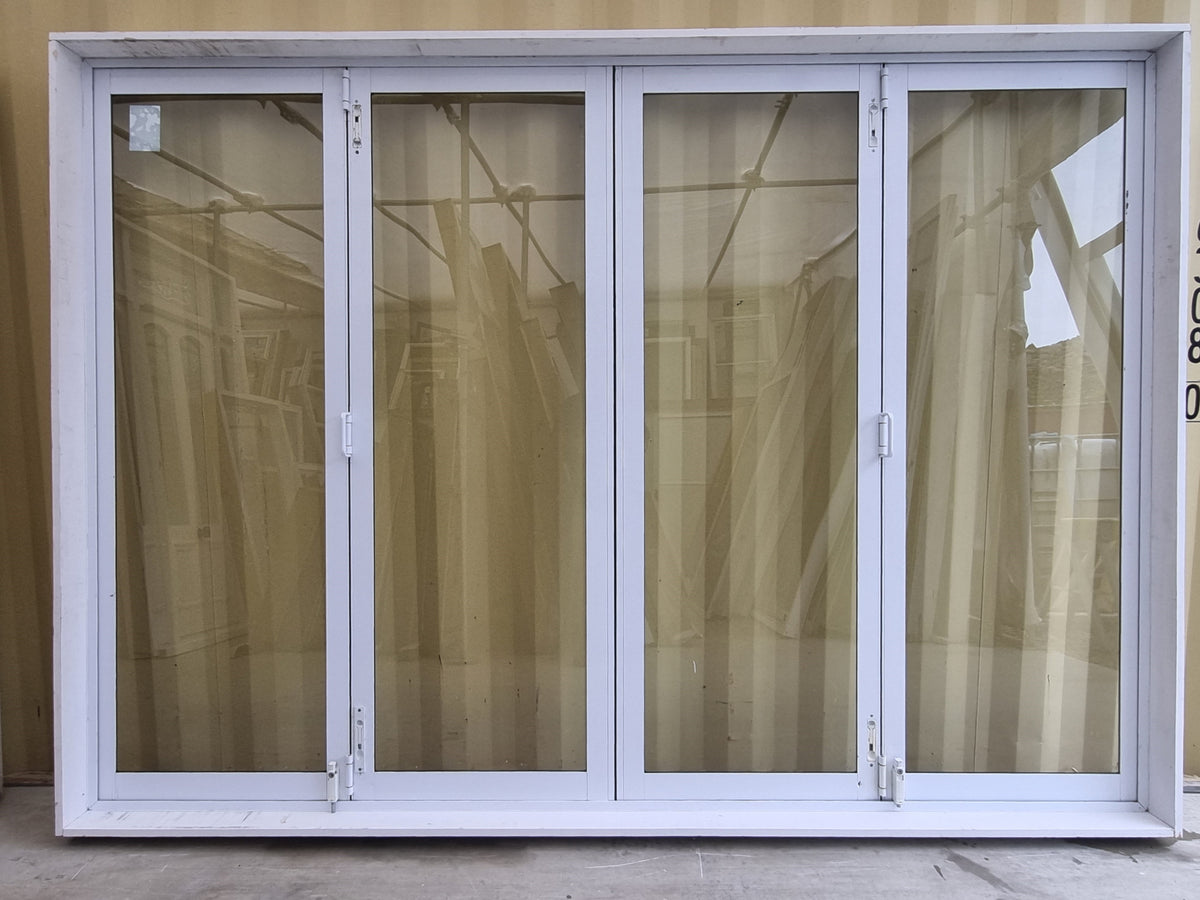Aluminium Bifold Door White 2800 W x 2000 H [#5215 SF] Joinery Recycle