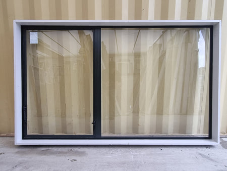 Aluminium Window Green 1990 W  x 1200 H [#5216  SF] interior side -  Joinery Recycle