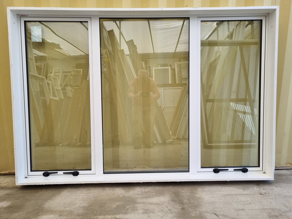 DOUBLE GLAZED Aluminium Window White  1960 W  x  1300 H  [#5224 SF] interior side - Joinery Recycle