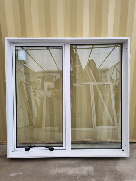 Aluminium Window White  1290 W  x  1260 H  [#5223 SF] interior side - Joinery Recycle