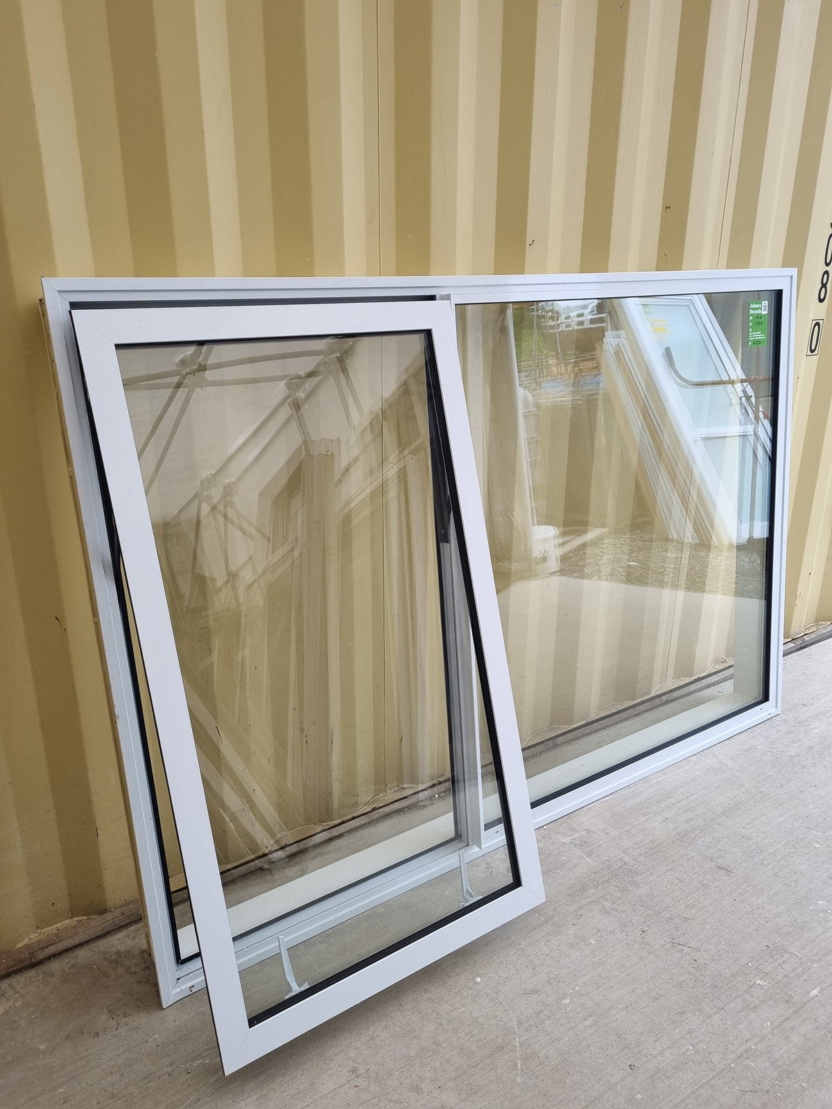 Opening, DOUBLE GLAZED Aluminium Window White  1910 W  x  1280 H  [#5231 SF] Joinery Recycle
