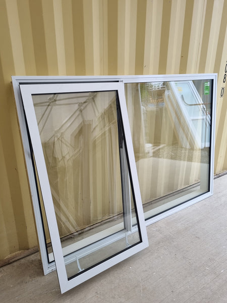 Opening, DOUBLE GLAZED Aluminium Window White  1910 W  x  1280 H  [#5231 SF] Joinery Recycle