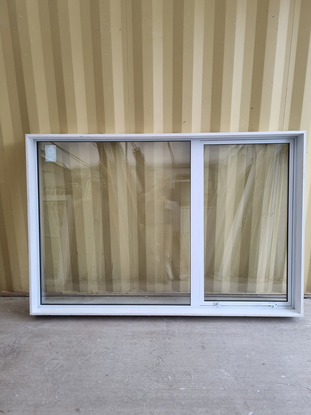 DOUBLE GLAZED Aluminium Window White  1910 W  x  1280 H  [#5231 SF] Joinery Recycle