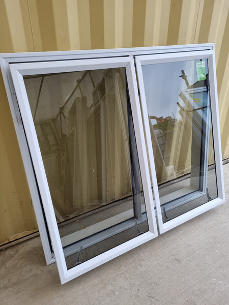 Aluminium Window White 1300  W  x  1110 H  [#5232 SF] with opening sash - Joinery Recycle