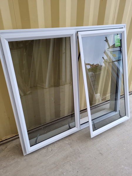 Aluminium Window White 1300  W  x  1110 H  [#5232 SF] Joinery Recycle