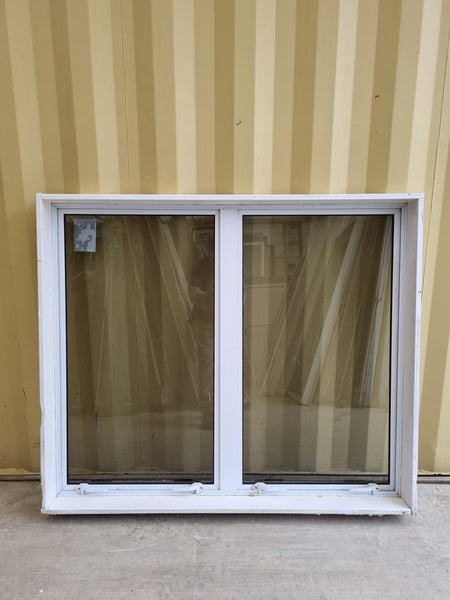 Aluminium Window White 1300  W  x  1110 H  [#5232 SF] interior side - Joinery Recycle
