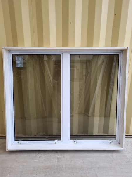Aluminium Window White  1300 W  x  1100 H  [#5234 SF] interior side - Joinery Recycle