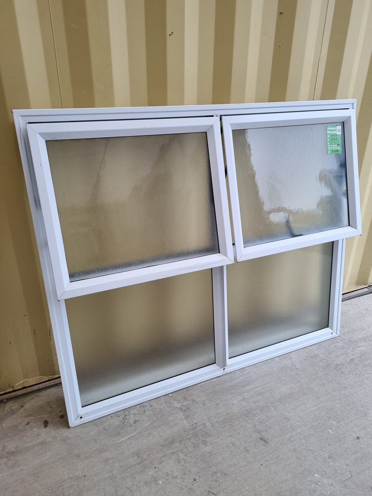 Aluminium Window White  1350 W  x  1120 H  [#5233 SF] Joinery Recycle