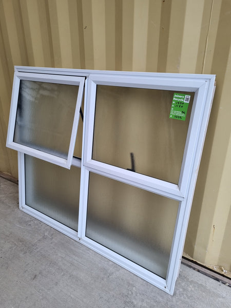 Aluminium Window White  1350 W  x  1120 H  [#5233 SF] Joinery Recycle