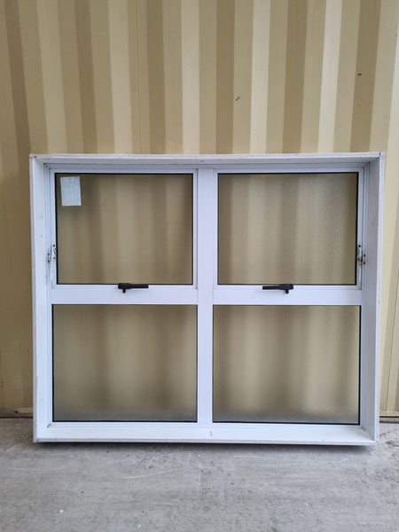 Aluminium Window White  1350 W  x  1120 H  [#5233 SF] Joinery Recycle