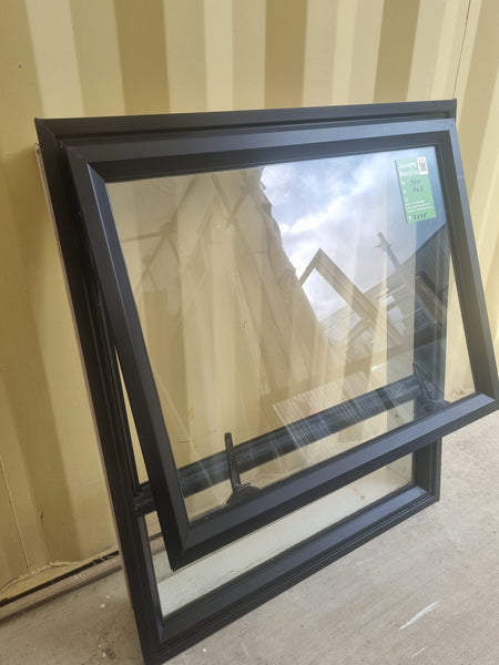 Aluminium Window Black 900 W  x 760 H [#5238 SF] Joinery Recycle