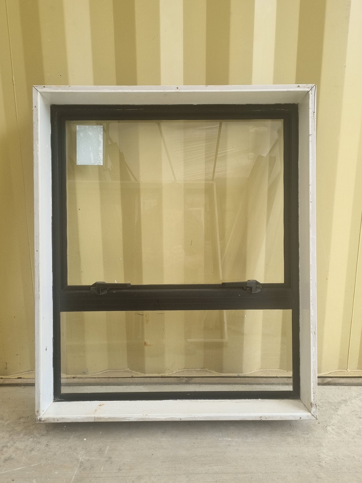 Aluminium Window Black 900 W  x 760 H [#5238 SF] Joinery Recycle