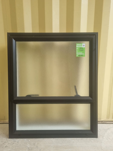 Aluminium Window Black 900 W  x 760 H [#5239 SF] Exterior side -  Joinery Recycle