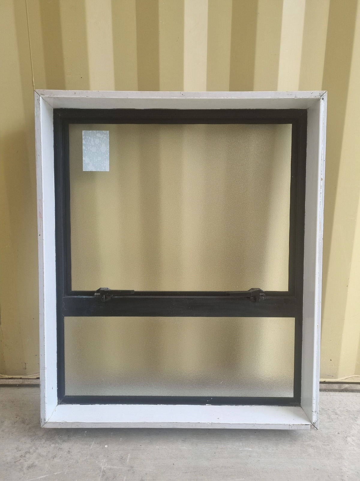 Aluminium Window Black 900 W  x 760 H [#5239 SF]  Interior side - Joinery Recycle
