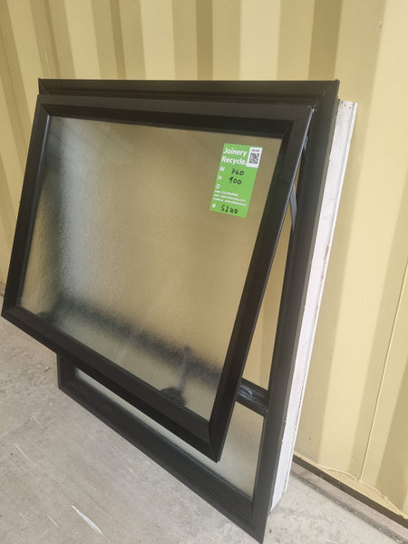 Aluminium Window Black 760 W  x 900 H [#5240 SF]  open window -  Joinery Recycle