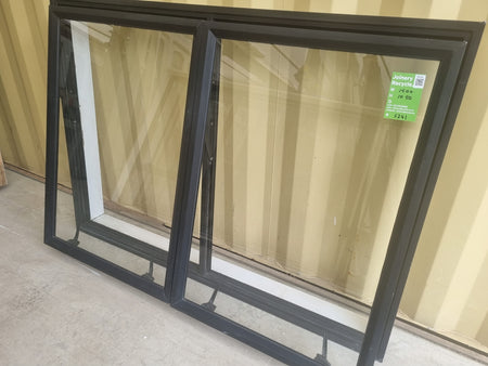Aluminium Window Black 1500 W  x 1050 H [#5241 SF] Joinery Recycle