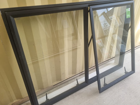 Aluminium Window Black 1500 W  x 1050 H [#5241 SF] Joinery Recycle
