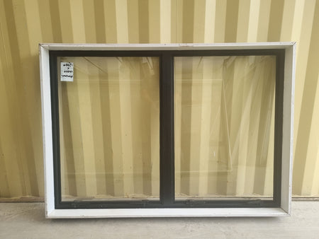 Aluminium Window Black 1500 W  x 1050 H [#5241 SF] Joinery Recycle