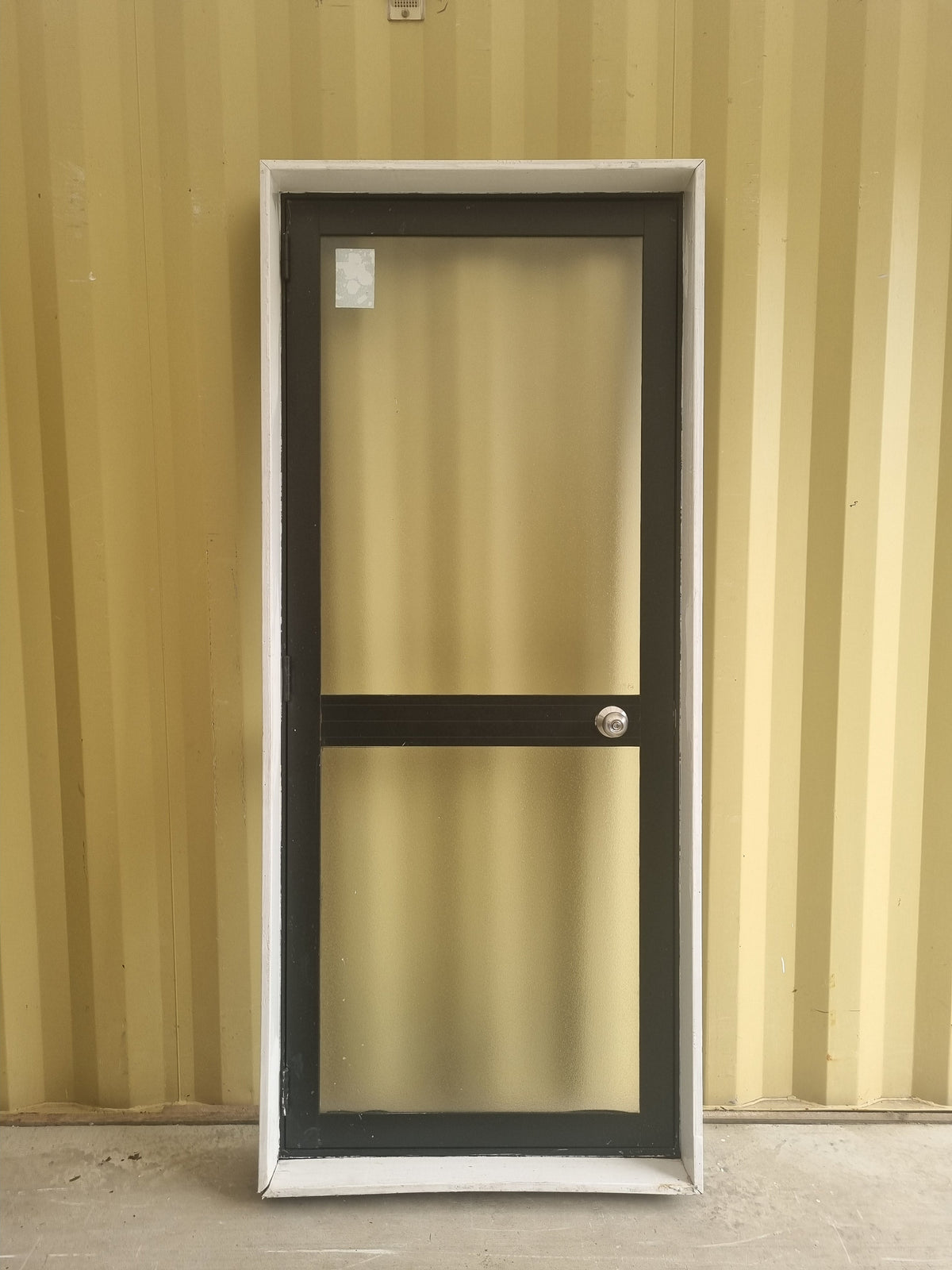 Aluminium & Glass Single Door 860 W x 2000 H  [#5247 SF] Joinery Recycle