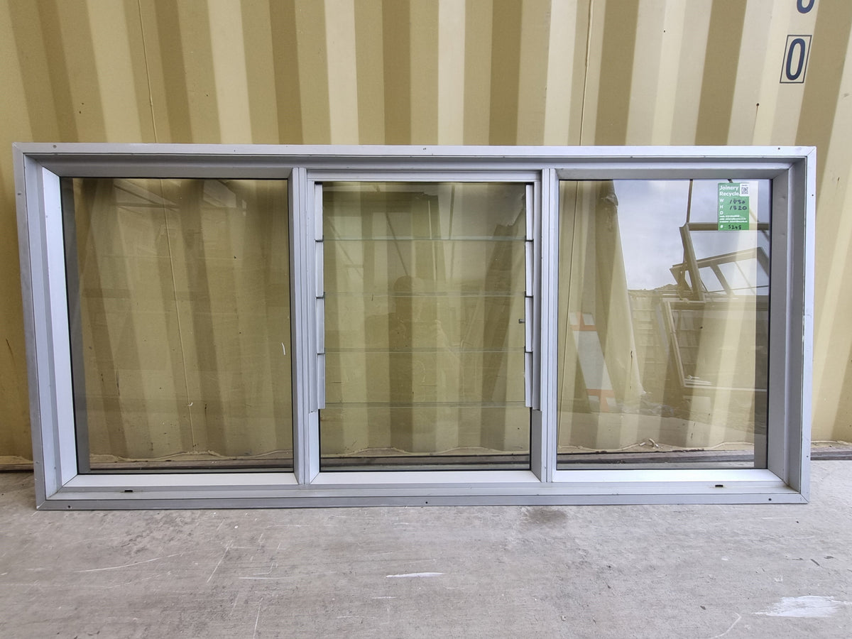 Aluminium Window Silver  1830 W  x 820 H [#5248] Joinery Recycle