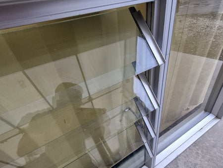 Aluminium Window Silver  1830 W  x 820 H [#5248] Joinery Recycle