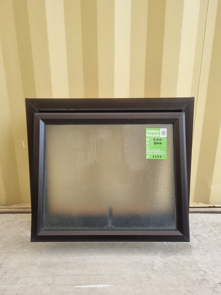 Aluminium Window Brown 600 W  x 500 H [#5249 SF] open window -   Joinery Recycle