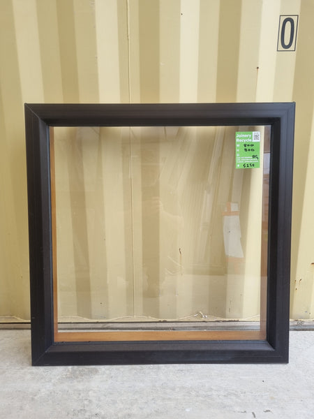 Aluminium Window Brown 800 W  x 800 H [#5250 SF]Exterior side -  Joinery Recycle